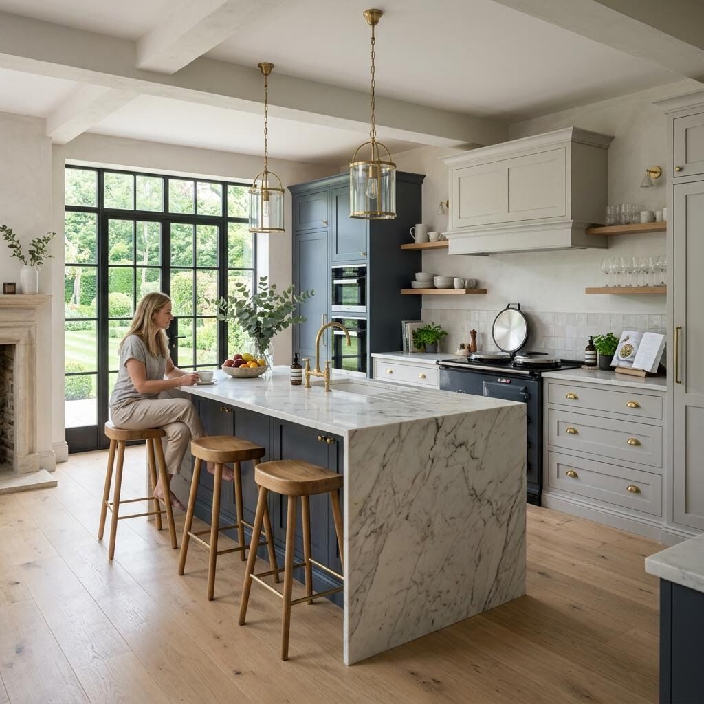 Stunning professional interior photography of a luxury UK kitchen
